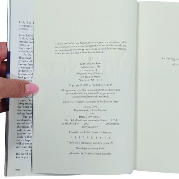 Trojan Odyssey by Clive Cussler - Hardcover - A Dirk Pitt Novel - Picture 6 of 6